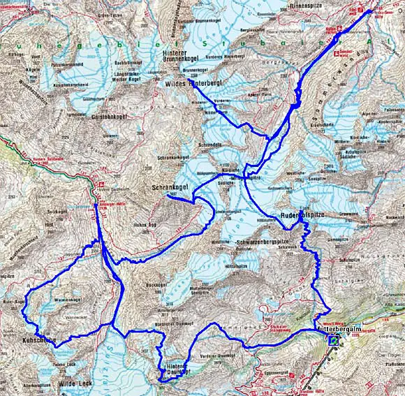 Skidurchquerung Stubaier Alpen - Stubaier Winterkrone