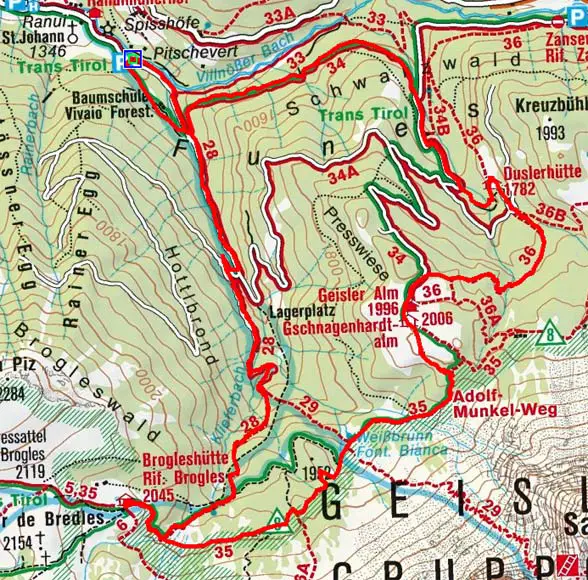 Villnösser Almen- und Hüttenrundwanderung