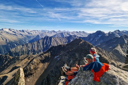 Ahornspitze (2.973 m) von der Filzenrast