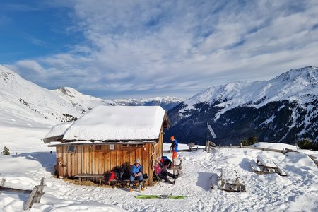 Winterwanderweg Kogelalm bei Praxmar