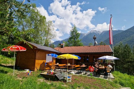 Enzianhütte Reith bei Seefeld aus dem Inntal