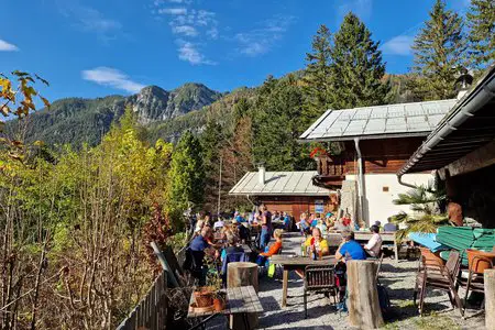 Jausenstation Brunntal vom Parkplatz Rußhütte durch die Ehnbachklamm