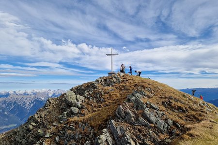 Rosskogel (2646m) von der Bergstation Sulzstich über das Schartl