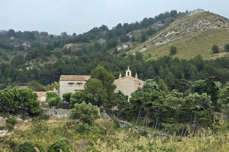 Ermita de Betlem und Puig d'en Coassa (320 m) von Betlem