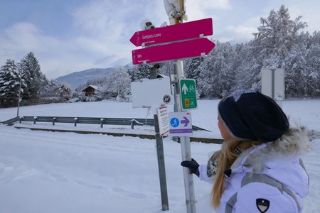 Winterwanderweg Golfplatz Lans - Igls