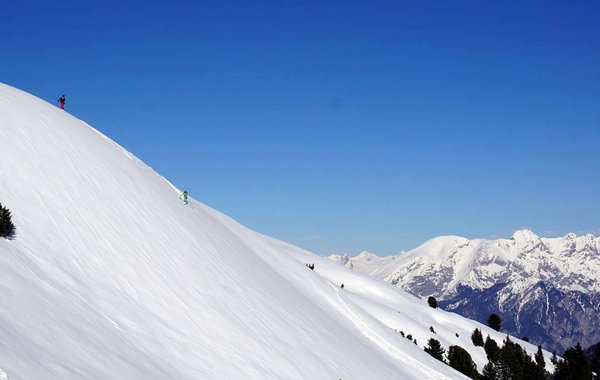 Abfahrtshang vom Fotscher Windegg in den Stubaier Alpen