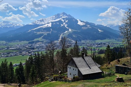 Einsiedelei Maria Blut vom Wanderparkplatz Rummlerhof