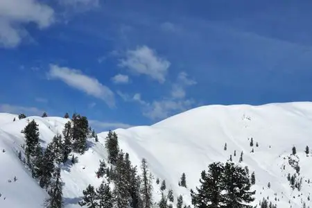 Kleiner Jaufen (2372 m) vom Gasthof Brückele