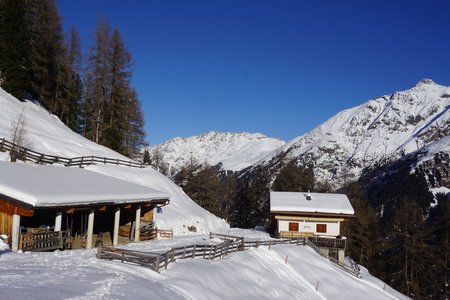 Winterwanderung zur Arzler Alm im Pitztal