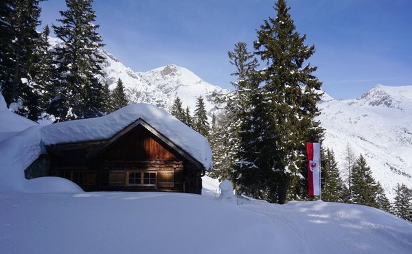 Winterwanderweg Grinner Skihütte - Grins