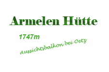 Logo Armelen Hütte, 1747m  - Oetz