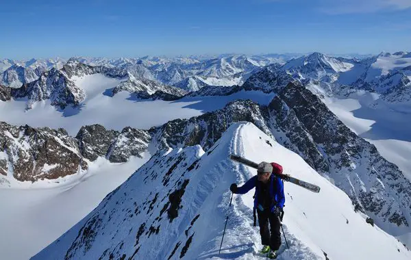 Kurz vor dem Schrankogel-Gipfel