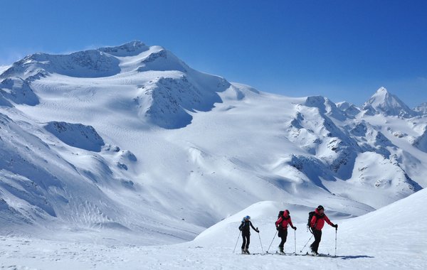 Aufstieg auf die Köllkuppe (Cima Marmotta)