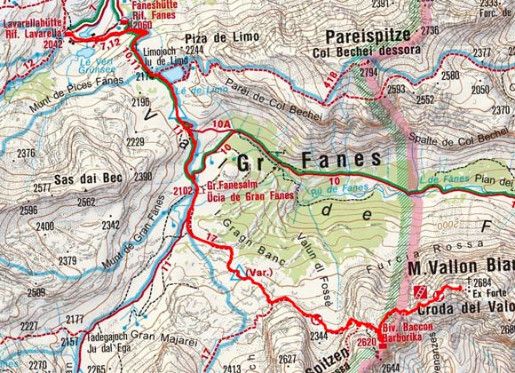 Vallon Bianco (2684 m) von der Lavarellahütte