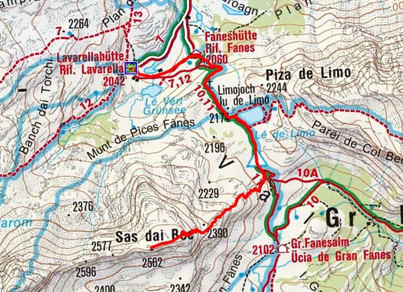 Limospitze (2562 m) von der Lavarellahütte