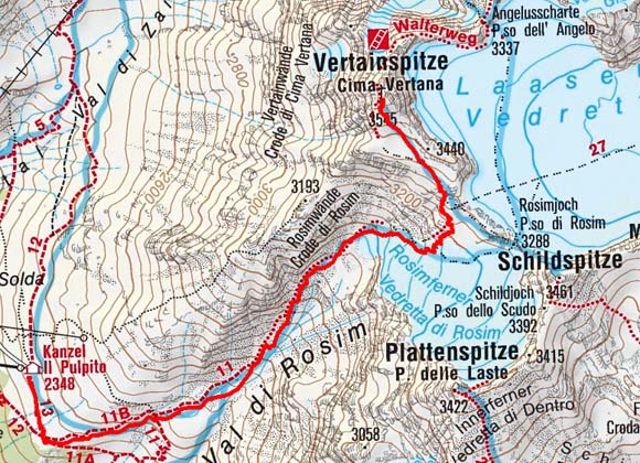 Vertainspitze (3545 m) vom Kanzellift