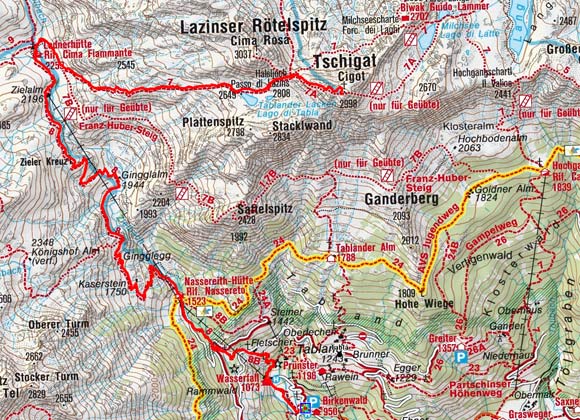 Tschigat (3000 m) von Partschins