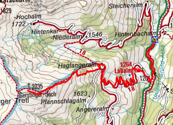 Gerstinger Joch (2035 m) über die Labalm