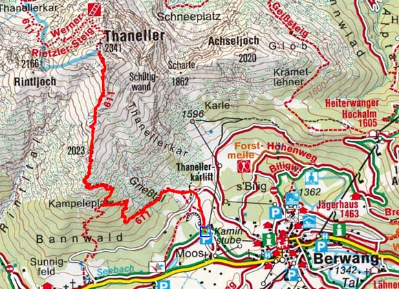 Thaneller (2341 m) von Berwang
