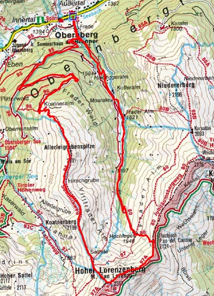 Hoher Lorenzenberg (2315 m) durch das Fradertal