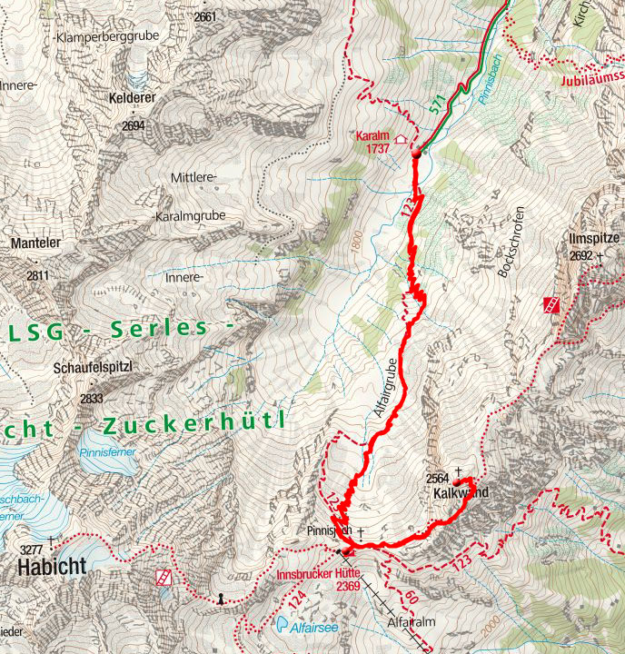 Kalkwand, 2564m – Bergtour aus dem Pinnistal