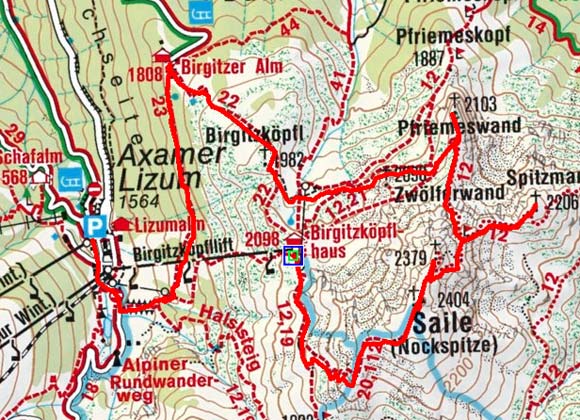 Nockspitz (2404 m) vom Birgitzköpflhaus