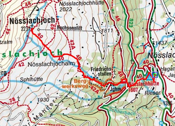 Nösslachjoch (2231 m) von Nösslach