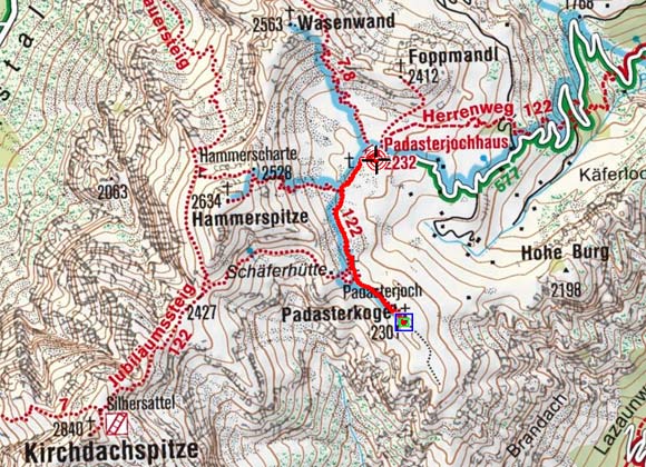 Padasterkogel (2301 m) vom Padasterjochhaus