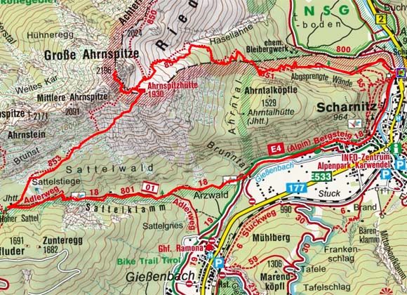 Große Arnspitze (2196 m) von Scharnitz