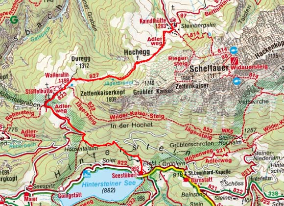 Kaindlhütte (1318 m) vom Hintersteiner See