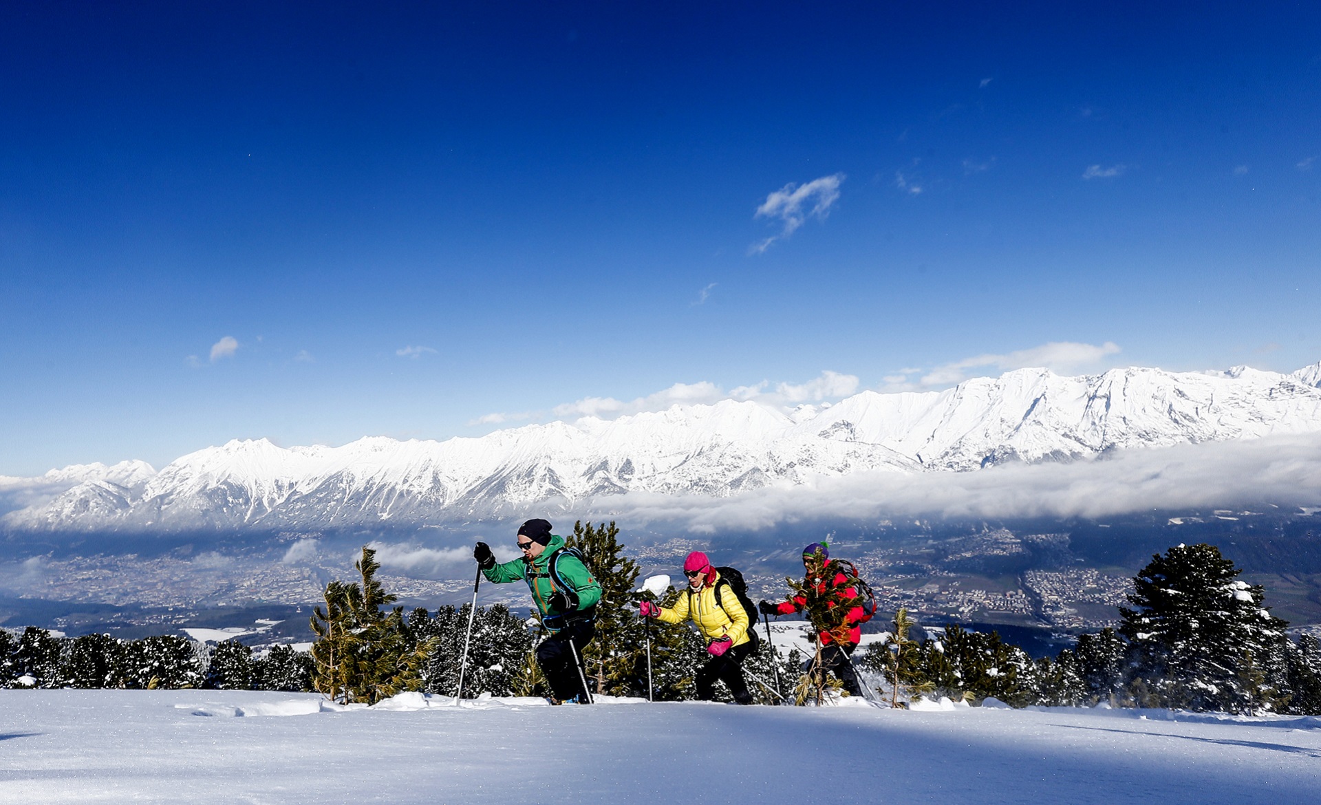 schneeschuhwandern tirol karwendel tuxer alpen