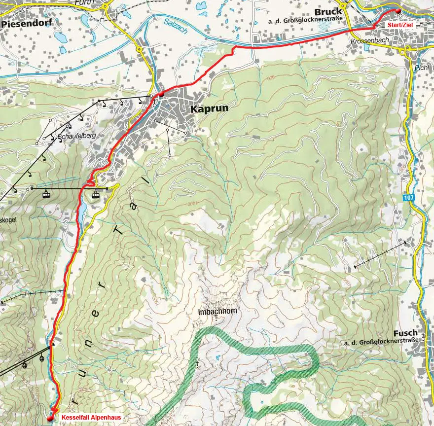 Kesselfall Alpenhaus von Bruck Kesselfall Alpenhaus von Bruck