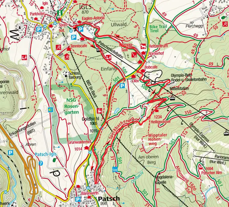 Patscherkofel-Rundkurs von Igls Patscherkofel-Rundkurs von Igls