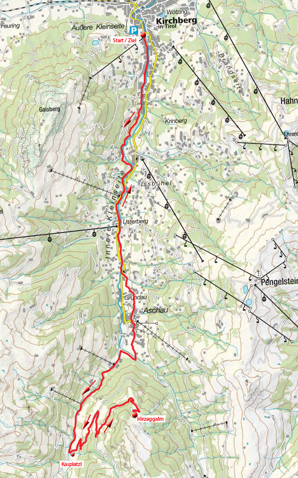 Hirzeggalm von Kirchberg in Tirol
