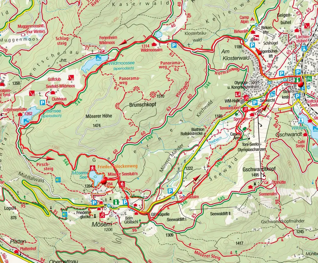 MTB- & E-Bike-Runde Seefeld – Brunschkopf, Wildmoosalm & Möserer See MTB- & E-Bike-Runde Seefeld – Brunschkopf, Wildmoosalm & Möserer See