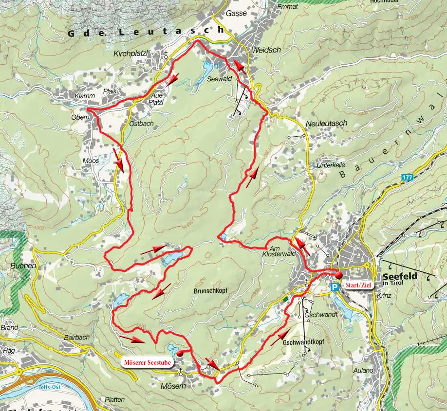 MTB-/E-Bike-Runde über das Seefelder Plateau MTB-/E-Bike-Runde über das Seefelder Plateau