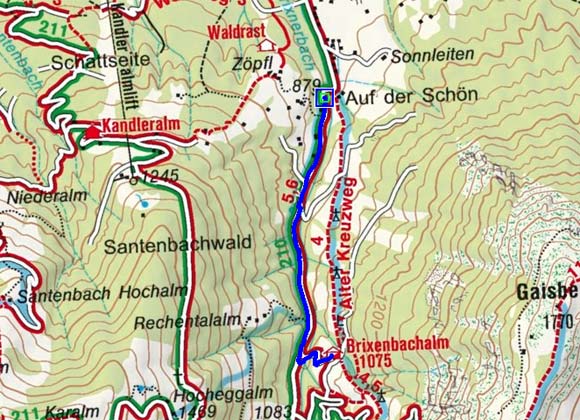 Brixenbachalm - Naturrodelbahn