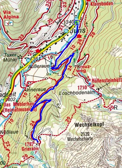 Grieralm - Naturrodelbahn Grieralm - Naturrodelbahn