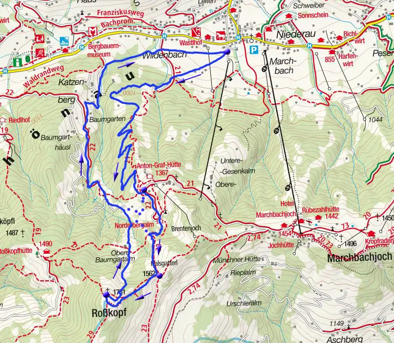 Rosskopf (1731m) von Niederau Rosskopf (1731m) von Niederau