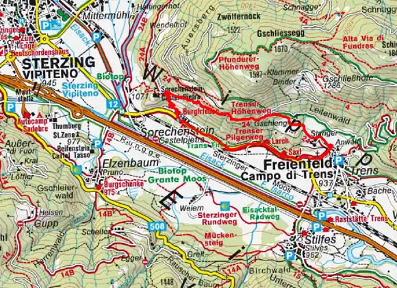 Trenser Höhenweg - Rundwanderung Trenser Höhenweg - Rundwanderung