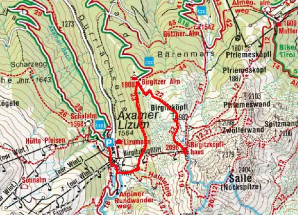 Birgitzer Alm aus der Axamer Lizum Birgitzer Alm aus der Axamer Lizum