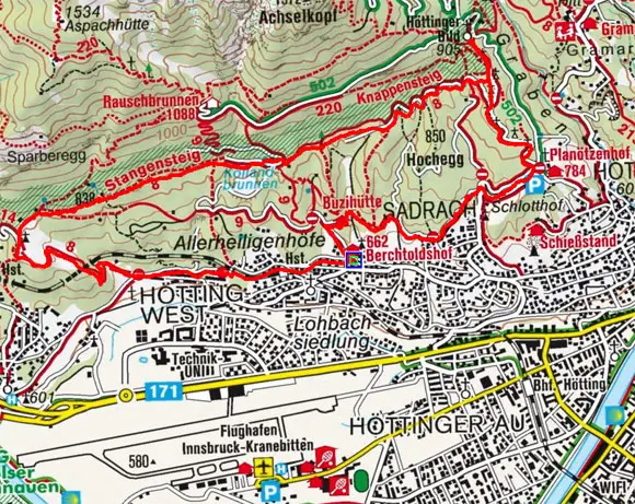 Kerschbuchhof - Höttingerbild Rundwanderung Kerschbuchhof - Höttingerbild Rundwanderung