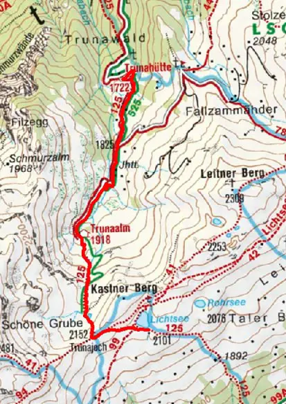 Lichtsee von der Trunahütte Lichtsee von der Trunahütte
