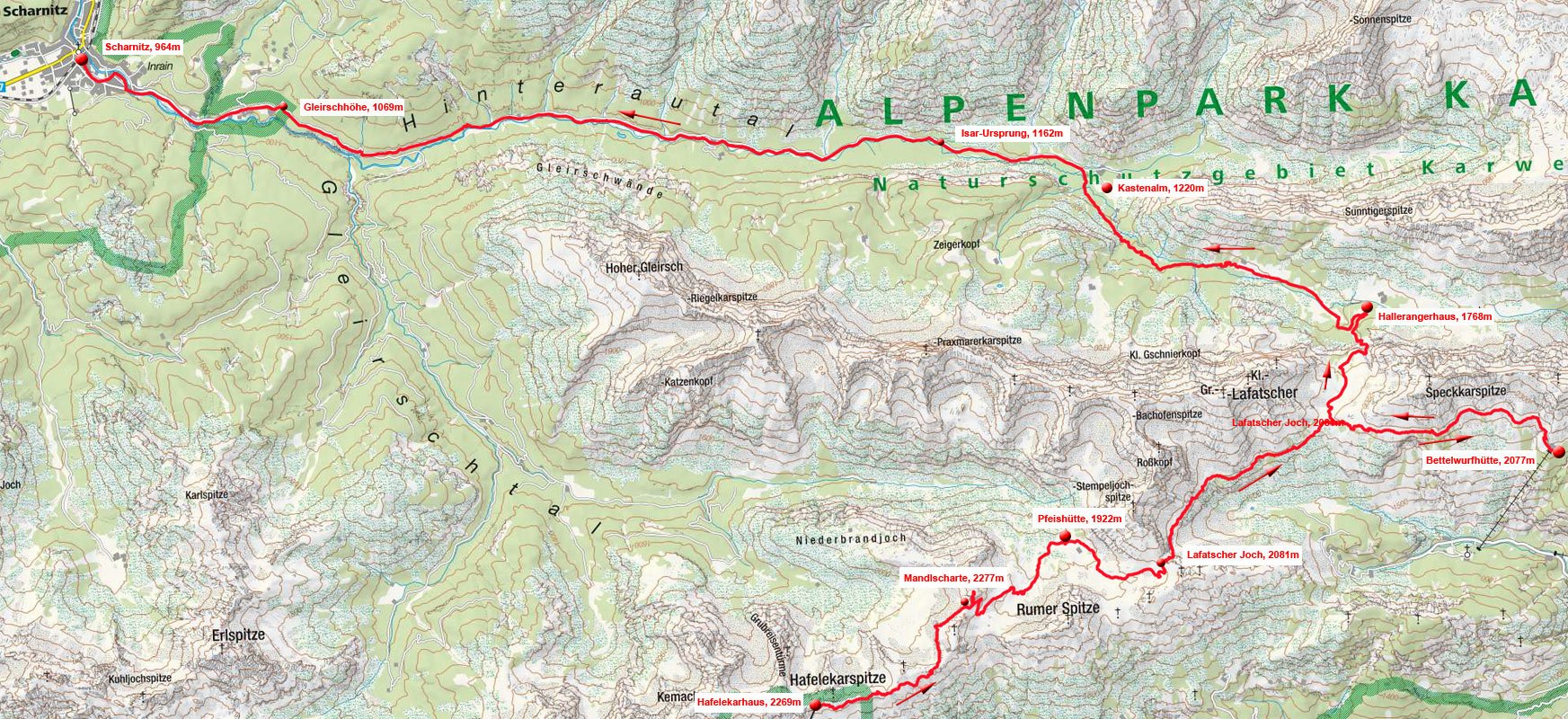 Durch das Wilde Karwendel (4 Tagesetappen)