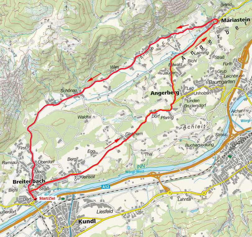 Angerberg - Mariastein Rundfahrt von Breitenbach