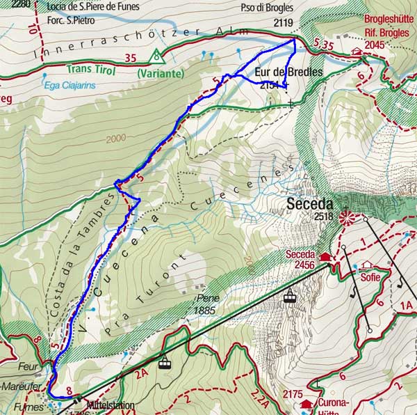 Ëur de Bredles (2154 m) von Furnes