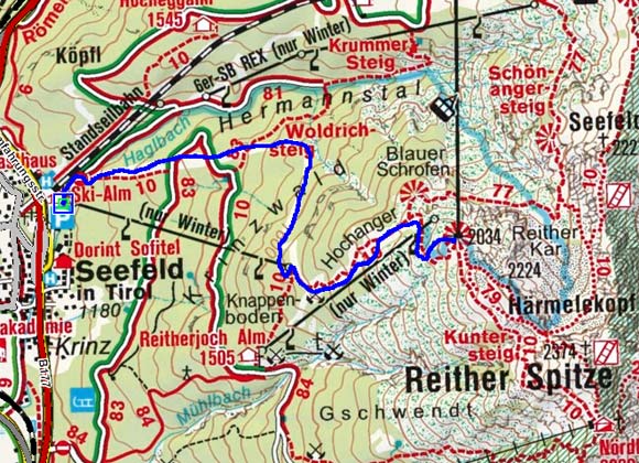 Härmelekopf (2034 m) von Seefeld