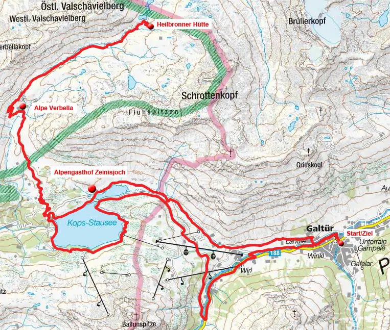 Heilbronner Hütte von Galtür Heilbronner Hütte von Galtür