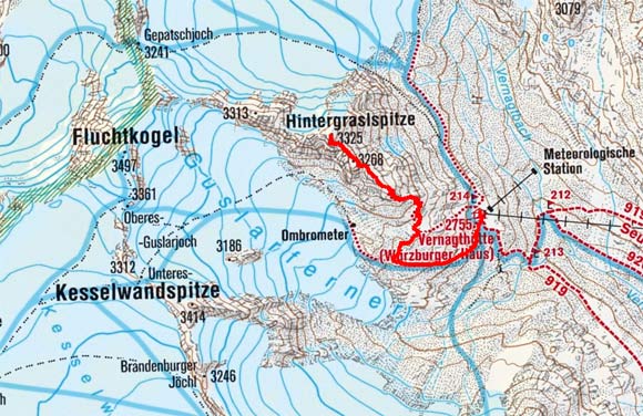 Hintergraslspitze (3325) von der Vernagthütte