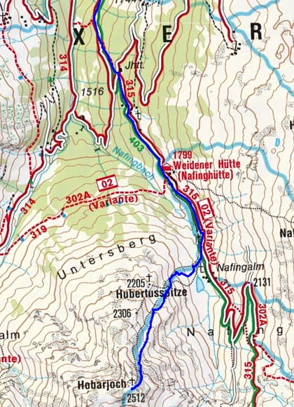 Hobarjoch (2512m) von Innerst